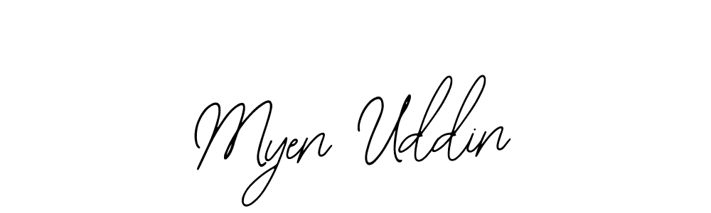 Myen Uddin stylish signature style. Best Handwritten Sign (Bearetta-2O07w) for my name. Handwritten Signature Collection Ideas for my name Myen Uddin. Myen Uddin signature style 12 images and pictures png