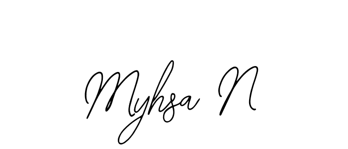 Also You can easily find your signature by using the search form. We will create Myhsa N name handwritten signature images for you free of cost using Bearetta-2O07w sign style. Myhsa N signature style 12 images and pictures png