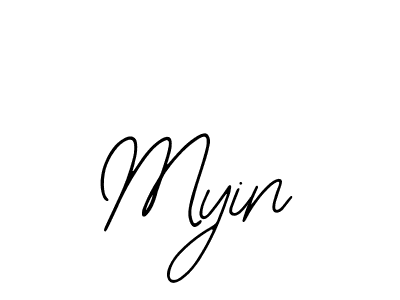 Use a signature maker to create a handwritten signature online. With this signature software, you can design (Bearetta-2O07w) your own signature for name Myin. Myin signature style 12 images and pictures png