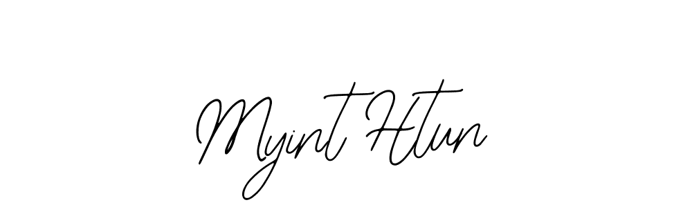 Use a signature maker to create a handwritten signature online. With this signature software, you can design (Bearetta-2O07w) your own signature for name Myint Htun. Myint Htun signature style 12 images and pictures png