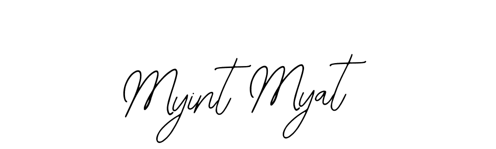 You should practise on your own different ways (Bearetta-2O07w) to write your name (Myint Myat) in signature. don't let someone else do it for you. Myint Myat signature style 12 images and pictures png