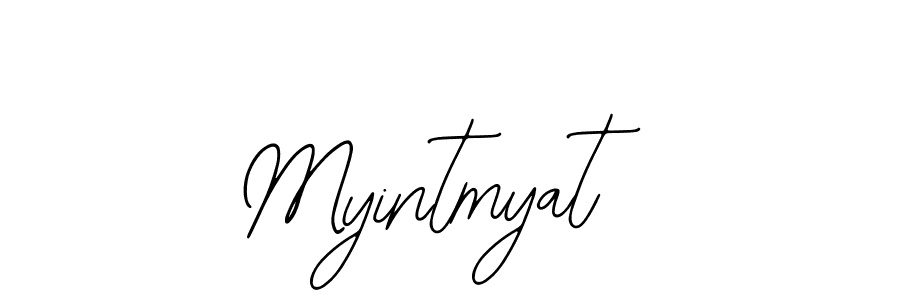 You should practise on your own different ways (Bearetta-2O07w) to write your name (Myintmyat) in signature. don't let someone else do it for you. Myintmyat signature style 12 images and pictures png