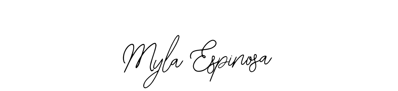 Make a beautiful signature design for name Myla Espinosa. With this signature (Bearetta-2O07w) style, you can create a handwritten signature for free. Myla Espinosa signature style 12 images and pictures png