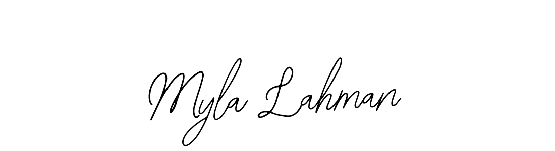 Once you've used our free online signature maker to create your best signature Bearetta-2O07w style, it's time to enjoy all of the benefits that Myla Lahman name signing documents. Myla Lahman signature style 12 images and pictures png