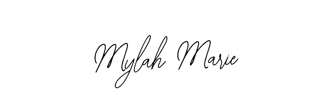 How to make Mylah Marie name signature. Use Bearetta-2O07w style for creating short signs online. This is the latest handwritten sign. Mylah Marie signature style 12 images and pictures png