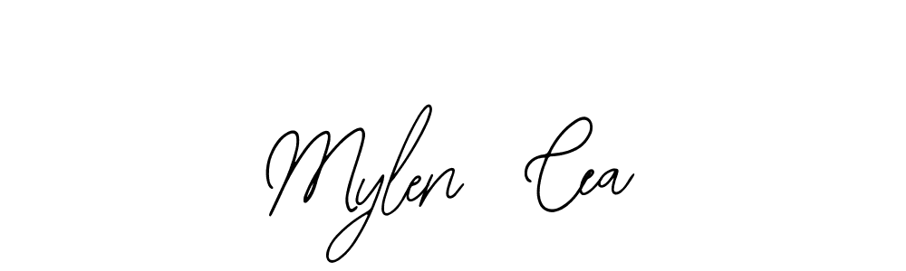 Similarly Bearetta-2O07w is the best handwritten signature design. Signature creator online .You can use it as an online autograph creator for name Mylen  Cea. Mylen  Cea signature style 12 images and pictures png