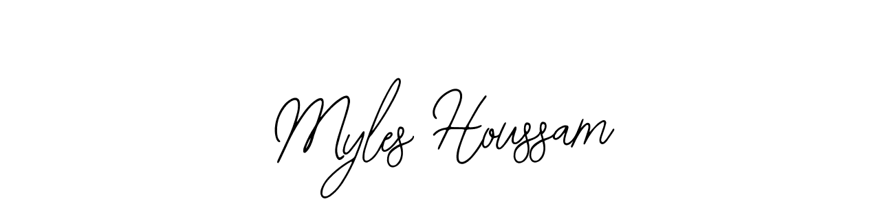 Design your own signature with our free online signature maker. With this signature software, you can create a handwritten (Bearetta-2O07w) signature for name Myles Houssam. Myles Houssam signature style 12 images and pictures png