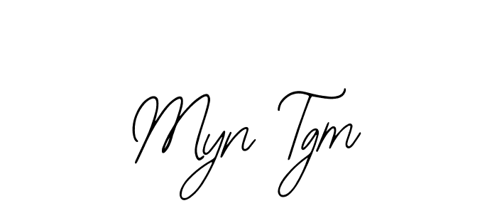 Use a signature maker to create a handwritten signature online. With this signature software, you can design (Bearetta-2O07w) your own signature for name Myn Tgm. Myn Tgm signature style 12 images and pictures png