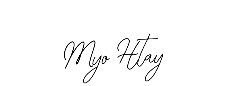 Design your own signature with our free online signature maker. With this signature software, you can create a handwritten (Bearetta-2O07w) signature for name Myo Htay. Myo Htay signature style 12 images and pictures png