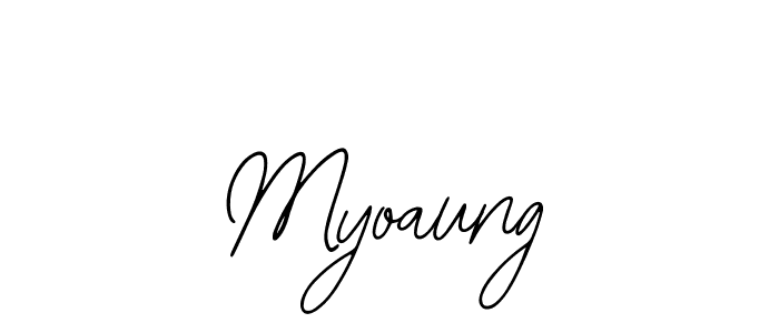 The best way (Bearetta-2O07w) to make a short signature is to pick only two or three words in your name. The name Myoaung include a total of six letters. For converting this name. Myoaung signature style 12 images and pictures png