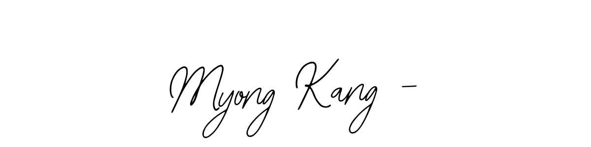 Also we have Myong Kang - name is the best signature style. Create professional handwritten signature collection using Bearetta-2O07w autograph style. Myong Kang - signature style 12 images and pictures png