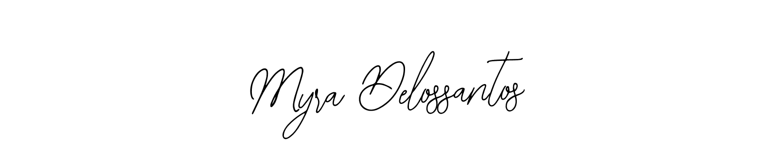 How to make Myra Delossantos name signature. Use Bearetta-2O07w style for creating short signs online. This is the latest handwritten sign. Myra Delossantos signature style 12 images and pictures png