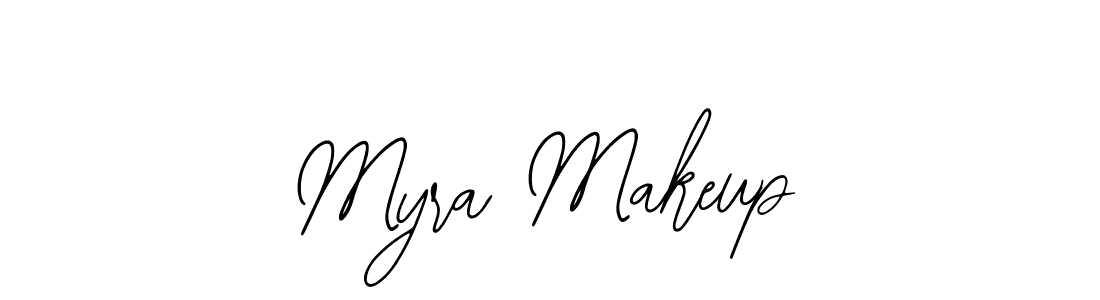 How to make Myra Makeup signature? Bearetta-2O07w is a professional autograph style. Create handwritten signature for Myra Makeup name. Myra Makeup signature style 12 images and pictures png