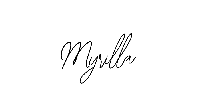 Make a beautiful signature design for name Myrilla. With this signature (Bearetta-2O07w) style, you can create a handwritten signature for free. Myrilla signature style 12 images and pictures png