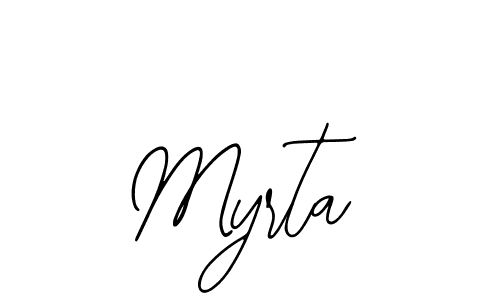 It looks lik you need a new signature style for name Myrta. Design unique handwritten (Bearetta-2O07w) signature with our free signature maker in just a few clicks. Myrta signature style 12 images and pictures png