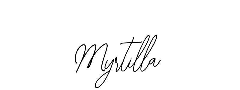 Make a beautiful signature design for name Myrtilla. With this signature (Bearetta-2O07w) style, you can create a handwritten signature for free. Myrtilla signature style 12 images and pictures png