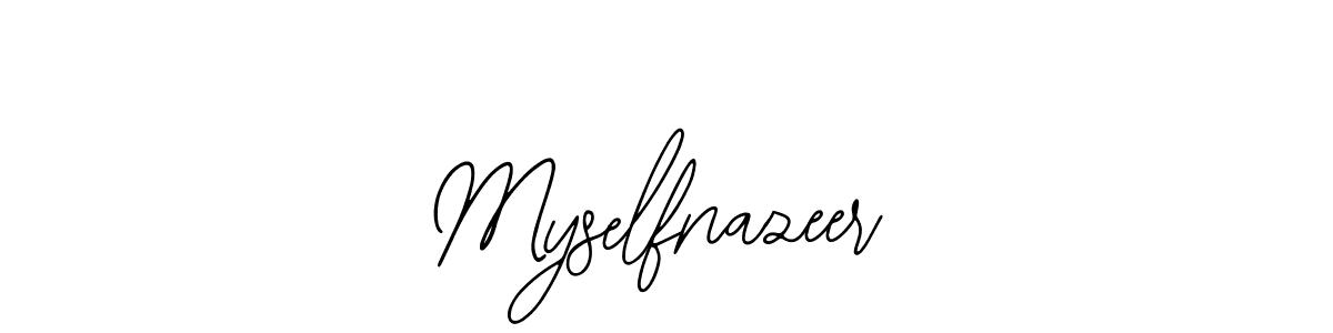 How to Draw Myselfnazeer signature style? Bearetta-2O07w is a latest design signature styles for name Myselfnazeer. Myselfnazeer signature style 12 images and pictures png