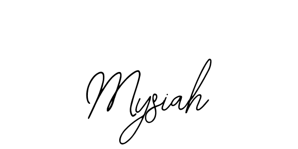 Use a signature maker to create a handwritten signature online. With this signature software, you can design (Bearetta-2O07w) your own signature for name Mysiah. Mysiah signature style 12 images and pictures png