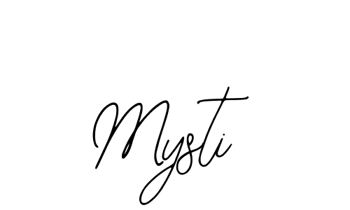 Use a signature maker to create a handwritten signature online. With this signature software, you can design (Bearetta-2O07w) your own signature for name Mysti. Mysti signature style 12 images and pictures png