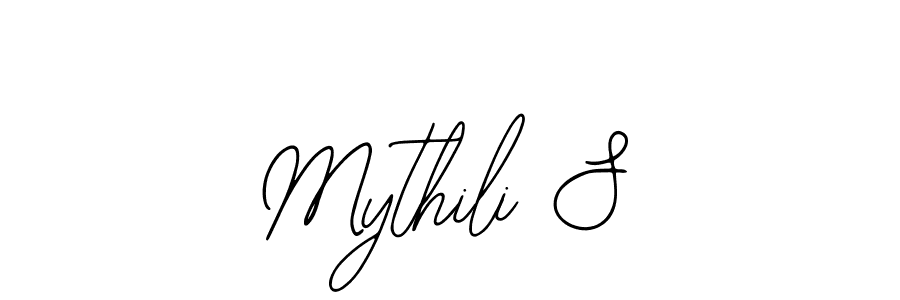 Design your own signature with our free online signature maker. With this signature software, you can create a handwritten (Bearetta-2O07w) signature for name Mythili S. Mythili S signature style 12 images and pictures png