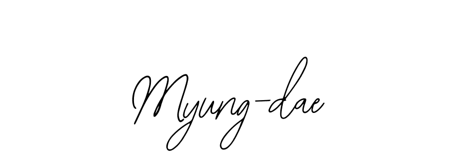 You can use this online signature creator to create a handwritten signature for the name Myung-dae. This is the best online autograph maker. Myung-dae signature style 12 images and pictures png