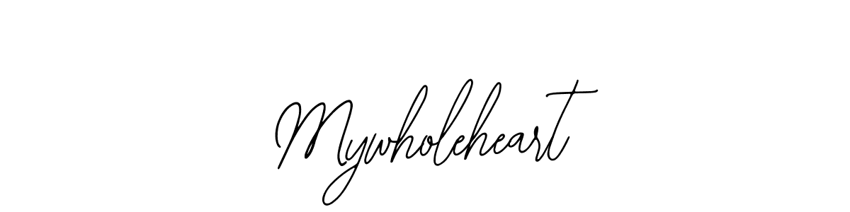 The best way (Bearetta-2O07w) to make a short signature is to pick only two or three words in your name. The name Mywholeheart include a total of six letters. For converting this name. Mywholeheart signature style 12 images and pictures png