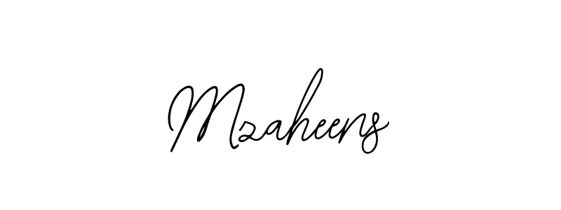 Make a beautiful signature design for name Mzaheens. Use this online signature maker to create a handwritten signature for free. Mzaheens signature style 12 images and pictures png