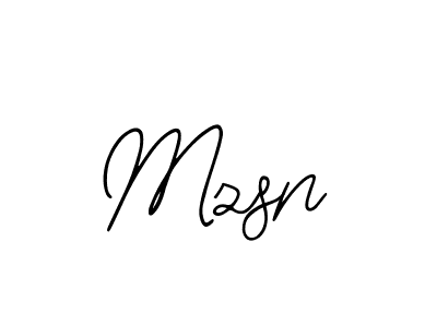 How to make Mzsn signature? Bearetta-2O07w is a professional autograph style. Create handwritten signature for Mzsn name. Mzsn signature style 12 images and pictures png