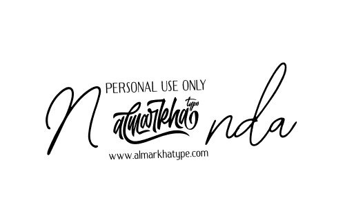 You should practise on your own different ways (Bearetta-2O07w) to write your name (N@nda) in signature. don't let someone else do it for you. N@nda signature style 12 images and pictures png