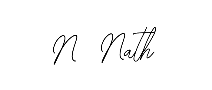 Also we have N  Nath name is the best signature style. Create professional handwritten signature collection using Bearetta-2O07w autograph style. N  Nath signature style 12 images and pictures png