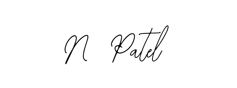 if you are searching for the best signature style for your name N  Patel. so please give up your signature search. here we have designed multiple signature styles  using Bearetta-2O07w. N  Patel signature style 12 images and pictures png