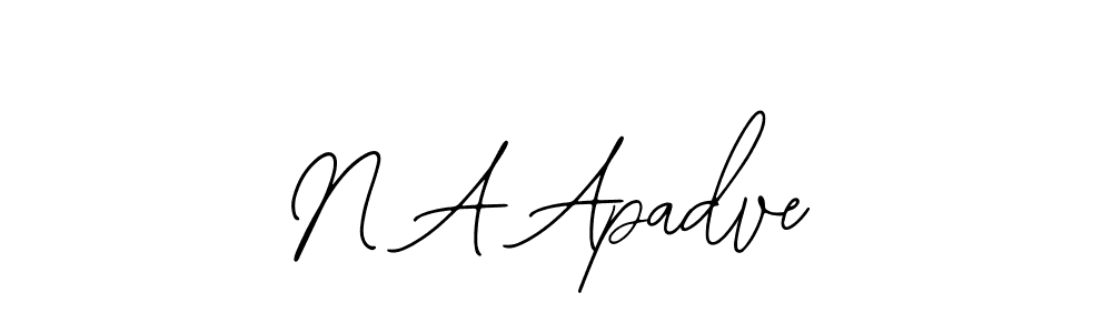 Use a signature maker to create a handwritten signature online. With this signature software, you can design (Bearetta-2O07w) your own signature for name N A Apadve. N A Apadve signature style 12 images and pictures png