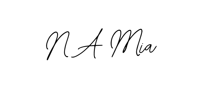 if you are searching for the best signature style for your name N A Mia. so please give up your signature search. here we have designed multiple signature styles  using Bearetta-2O07w. N A Mia signature style 12 images and pictures png