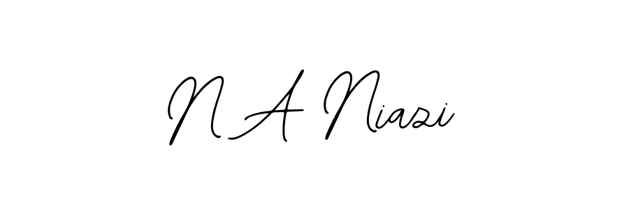 The best way (Bearetta-2O07w) to make a short signature is to pick only two or three words in your name. The name N A Niazi include a total of six letters. For converting this name. N A Niazi signature style 12 images and pictures png
