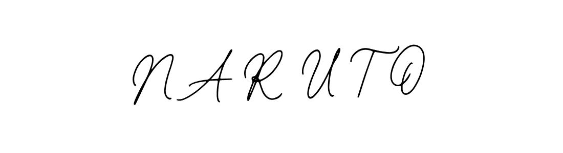 The best way (Bearetta-2O07w) to make a short signature is to pick only two or three words in your name. The name N A R U T O include a total of six letters. For converting this name. N A R U T O signature style 12 images and pictures png