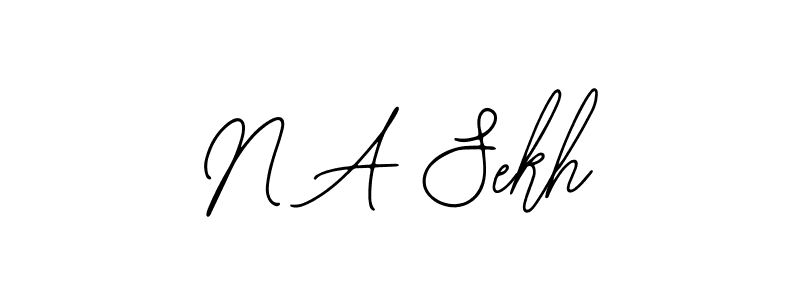 How to Draw N A Sekh signature style? Bearetta-2O07w is a latest design signature styles for name N A Sekh. N A Sekh signature style 12 images and pictures png