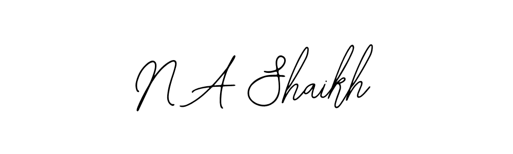 Make a beautiful signature design for name N A Shaikh. Use this online signature maker to create a handwritten signature for free. N A Shaikh signature style 12 images and pictures png