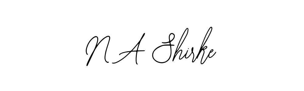 N A Shirke stylish signature style. Best Handwritten Sign (Bearetta-2O07w) for my name. Handwritten Signature Collection Ideas for my name N A Shirke. N A Shirke signature style 12 images and pictures png