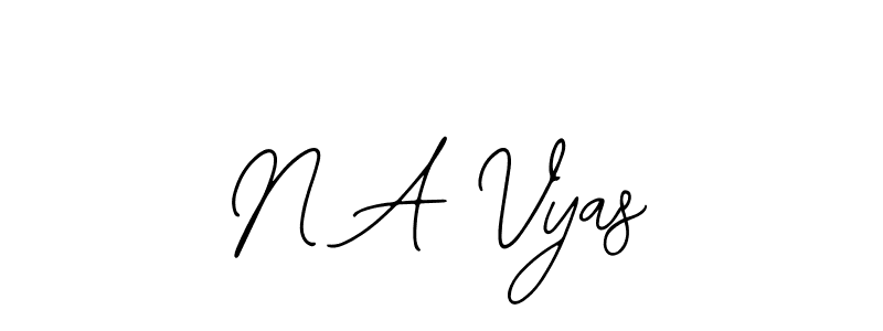 Design your own signature with our free online signature maker. With this signature software, you can create a handwritten (Bearetta-2O07w) signature for name N A Vyas. N A Vyas signature style 12 images and pictures png