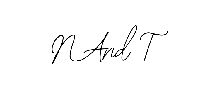 Bearetta-2O07w is a professional signature style that is perfect for those who want to add a touch of class to their signature. It is also a great choice for those who want to make their signature more unique. Get N And T name to fancy signature for free. N And T signature style 12 images and pictures png