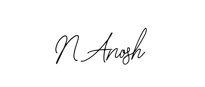 Make a beautiful signature design for name N Anosh. Use this online signature maker to create a handwritten signature for free. N Anosh signature style 12 images and pictures png