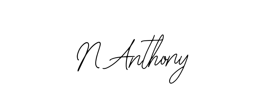 Make a beautiful signature design for name N Anthony. With this signature (Bearetta-2O07w) style, you can create a handwritten signature for free. N Anthony signature style 12 images and pictures png