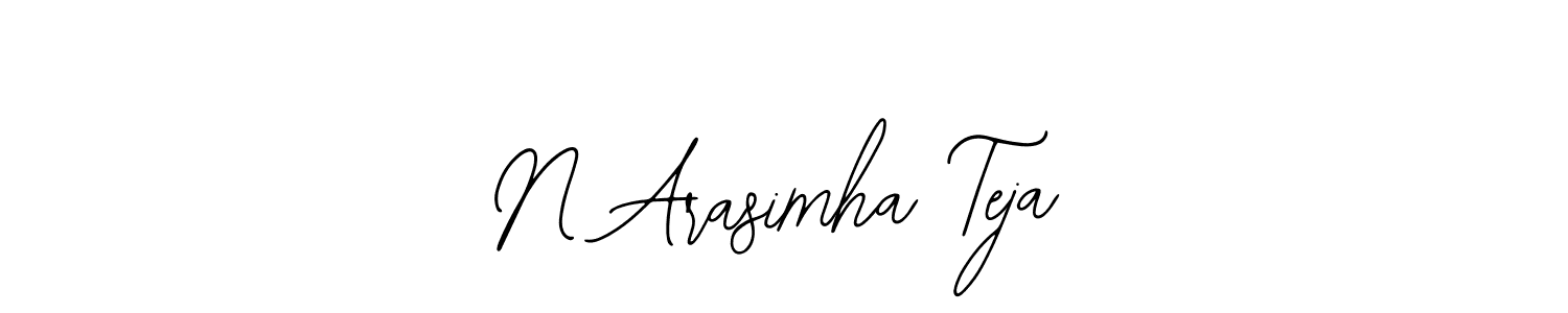 Make a short N Arasimha Teja signature style. Manage your documents anywhere anytime using Bearetta-2O07w. Create and add eSignatures, submit forms, share and send files easily. N Arasimha Teja signature style 12 images and pictures png