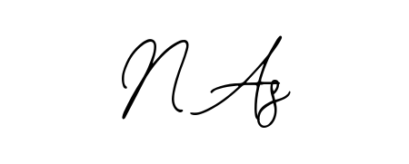 Transform the name N As into a signature masterpiece using Bearetta-2O07w font. Ideal for photographers, artists, and creators looking for watermarks. N As signature style 12 images and pictures png