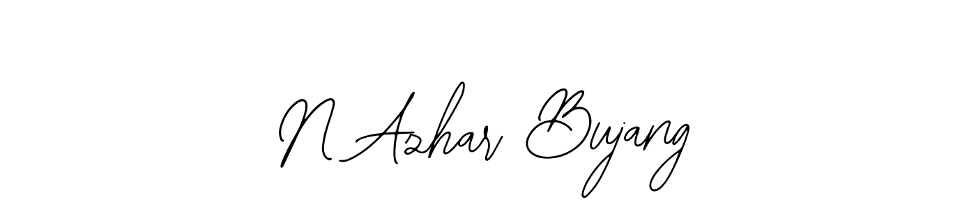 Also we have N Azhar Bujang name is the best signature style. Create professional handwritten signature collection using Bearetta-2O07w autograph style. N Azhar Bujang signature style 12 images and pictures png