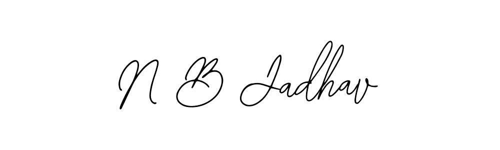 Similarly Bearetta-2O07w is the best handwritten signature design. Signature creator online .You can use it as an online autograph creator for name N B Jadhav. N B Jadhav signature style 12 images and pictures png