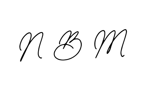 Create a beautiful signature design for name N B M. With this signature (Bearetta-2O07w) fonts, you can make a handwritten signature for free. N B M signature style 12 images and pictures png