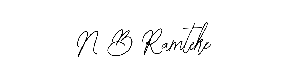 Make a beautiful signature design for name N B Ramteke. Use this online signature maker to create a handwritten signature for free. N B Ramteke signature style 12 images and pictures png