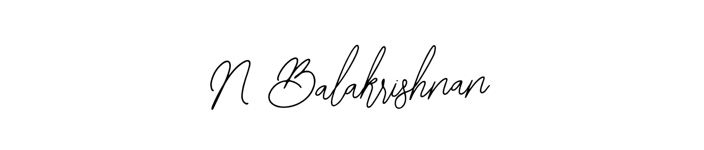 This is the best signature style for the N Balakrishnan name. Also you like these signature font (Bearetta-2O07w). Mix name signature. N Balakrishnan signature style 12 images and pictures png