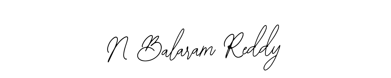 You should practise on your own different ways (Bearetta-2O07w) to write your name (N Balaram Reddy) in signature. don't let someone else do it for you. N Balaram Reddy signature style 12 images and pictures png